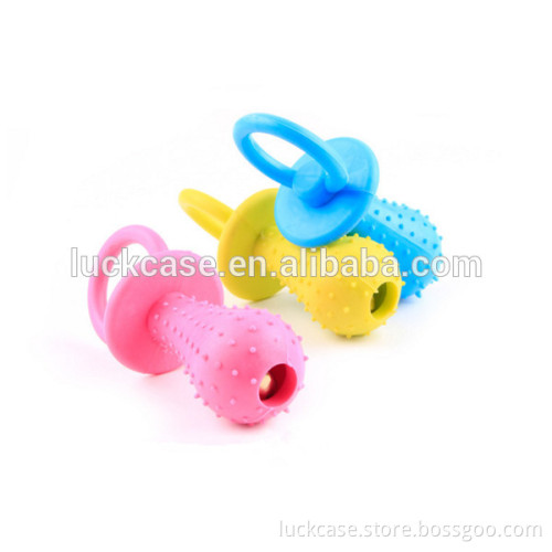 Best Quality Silicone Wonderful Designed Tinkle Bell Mini Pacifier Dog Pet Teethers